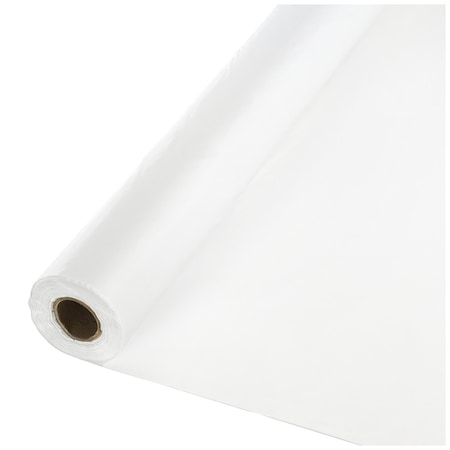 Touch Of Color 100' x 40" White Plastic Banquet Roll 013019